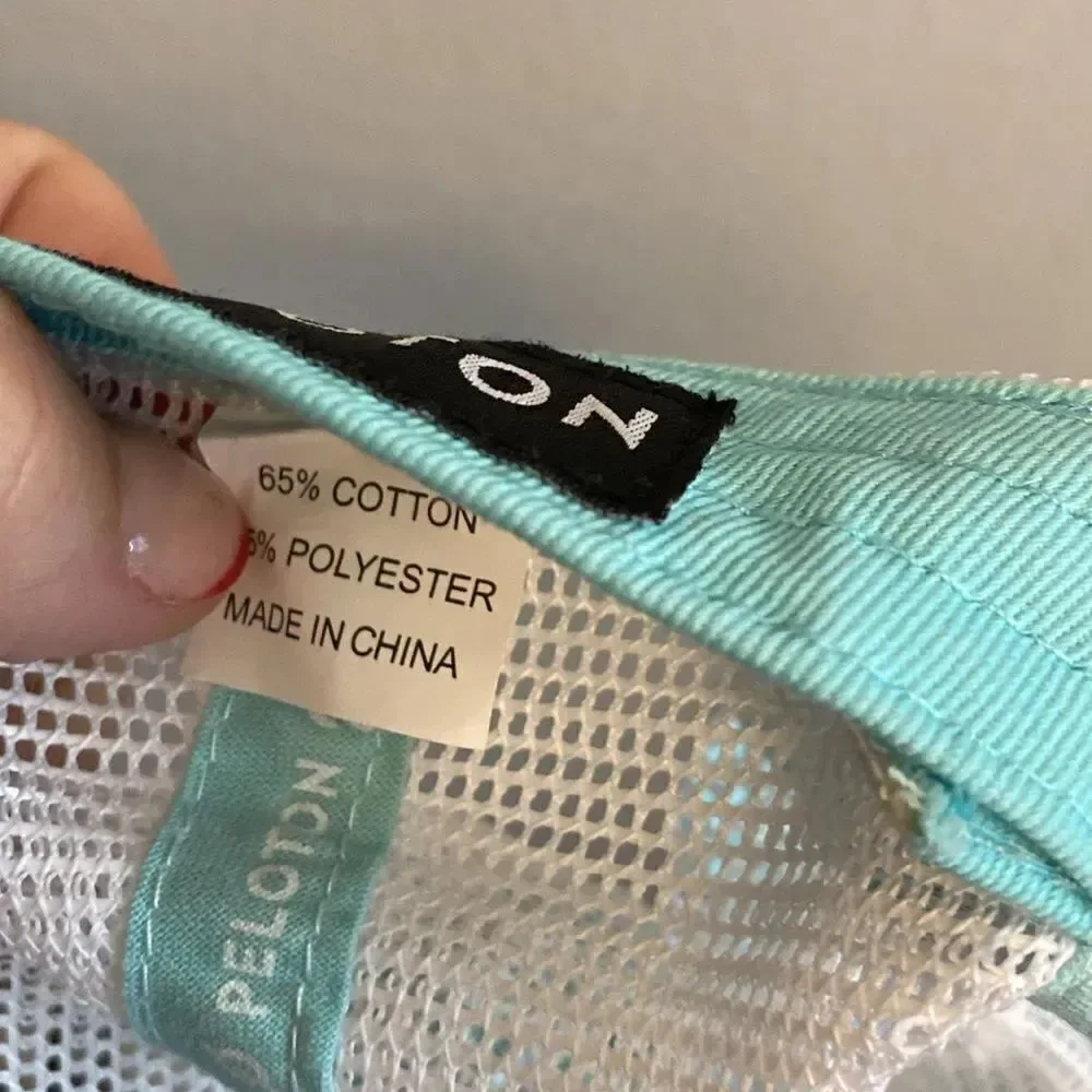 NWT- Peloton color block hat- maroon and blue
